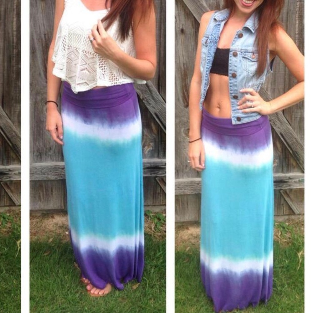 Tie dye Maxi skirt